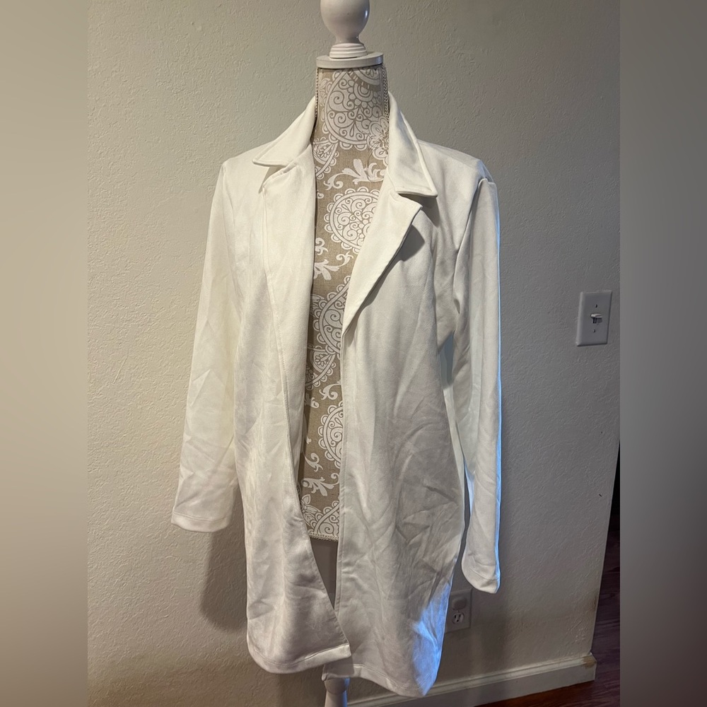 White Suede Coat